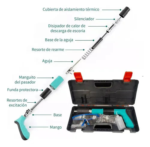 kit Pistola para clavos fulminantes + 100 clavos