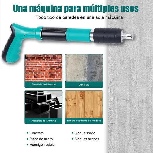 kit Pistola para clavos fulminantes + 100 clavos
